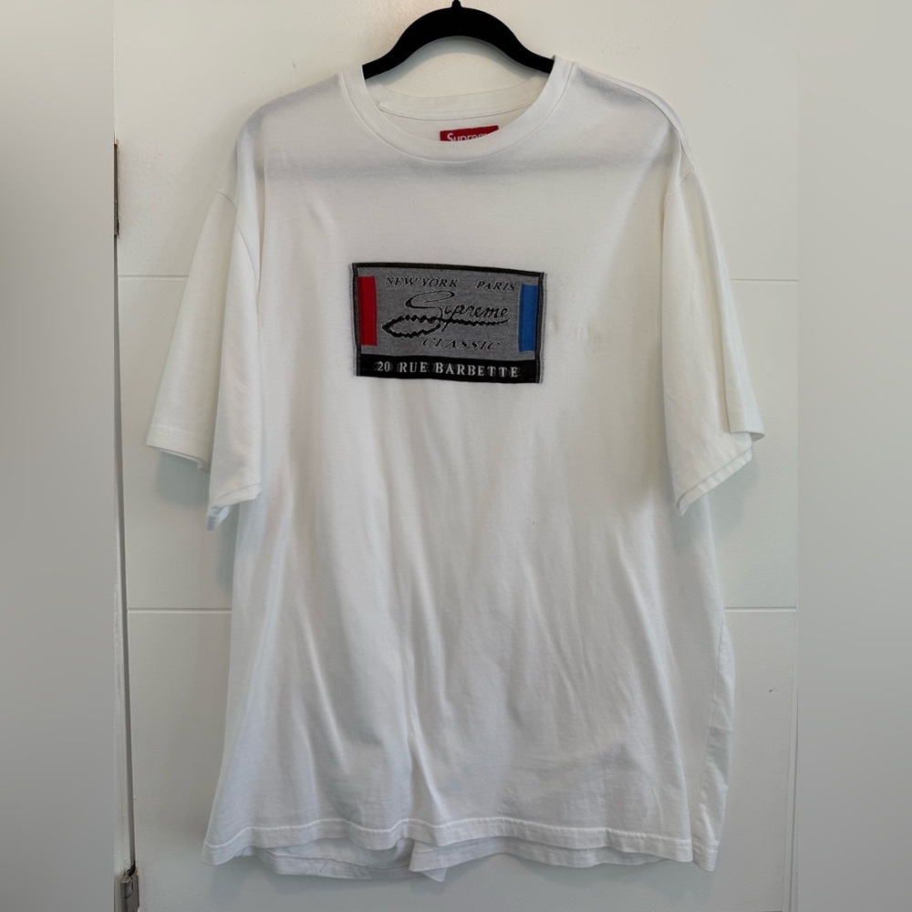 Supreme Intarsia Men’s White Shirt AUTHENTIC large
